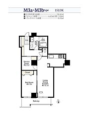 シーリアお台場三番街4号棟 1LDKの間取図画像