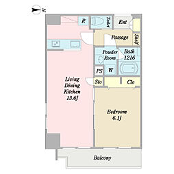 Ortensia 1LDKの間取図画像