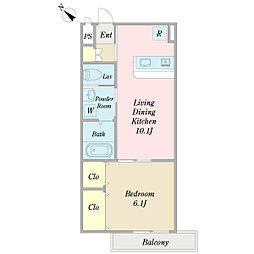 ＳＯＲＴＩＲ 3階1LDKの間取り