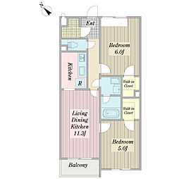 間取図画像 2LDK