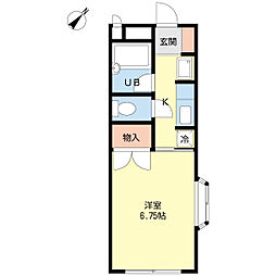 ハートランド.ハイツ1 1Kの間取図画像