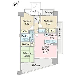 ライオンズプラザ西葛西 3LDKの間取図画像