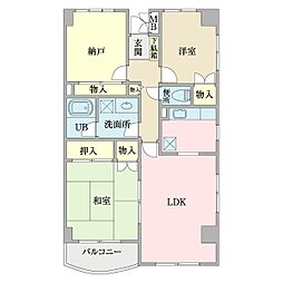 アポロランド 3LDKの間取図画像