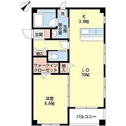 アルテ 1DKの間取図画像