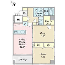 間取図画像 2LDK