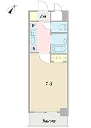 プロシード市川妙典2 1Kの間取図画像