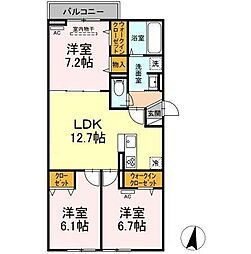 セレスティア江戸川 3階3LDKの間取り