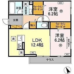 間取図画像 2LDK
