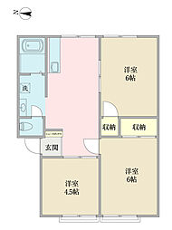 コーポY'sC 3DKの間取図画像