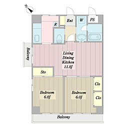 間取図画像 2LDK