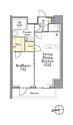 CLASSEUM(クラシアム)仙台新寺通 1LDKの間取図画像