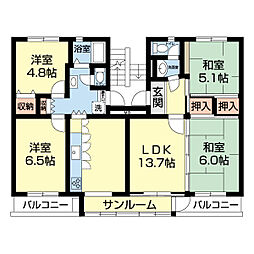 間取図画像 3LDK