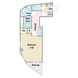 Ｌｕｍｉｎｏｕｓ小菅 2階1Kの間取り