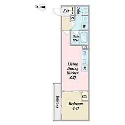 間取図画像 1LDK