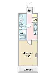 39HousingUnits 1Kの間取図画像