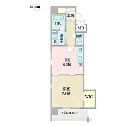 BIGMOG 1DKの間取図画像