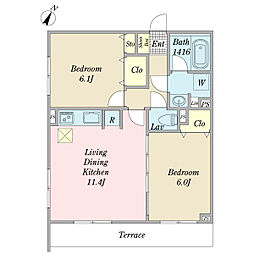 間取図画像 2LDK