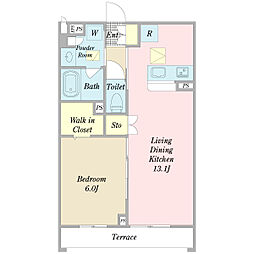 間取図画像 1LDK