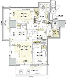 間取図画像 3LDK