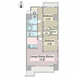 SakuraFujinale 2LDKの間取図画像