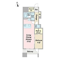 KleinQuelle 1LDKの間取図画像