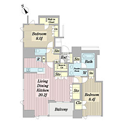 間取図画像 2LDK
