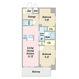 間取図画像 2LDK