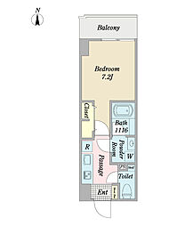 L.G.TOKYO 1Kの間取図画像