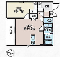 KYOJIMAdot. 1LDKの間取図画像