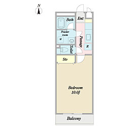 ステラ千里 1階1Kの間取り