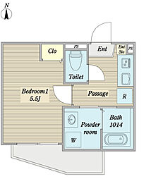 ＣＥＬＭ中目黒 0304 3階1Kの間取り