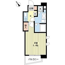 プロシード松濤 1Kの間取図画像