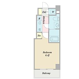 プロシード松濤 1Kの間取図画像