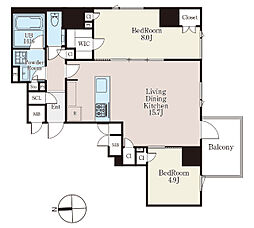 間取図画像 2LDK