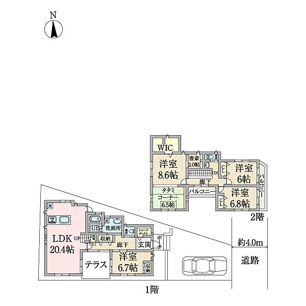間取りを拡大表示