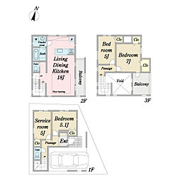 中葛西1丁目新築戸建　1号棟