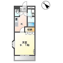 アーバンレジデンス 1Kの間取図画像