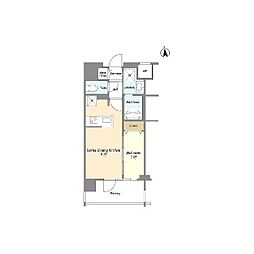 アプリーレ東中野 1LDKの間取図画像