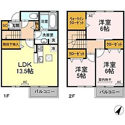 i-village II 1階3LDKの間取り