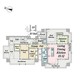 間取図画像 3LDK