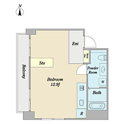フェライトマンション ワンルームの間取図画像