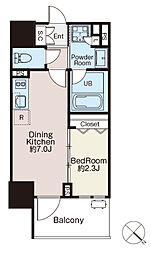 クラシアム文京白山 1DKの間取図画像