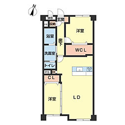 間取図画像 2LDK