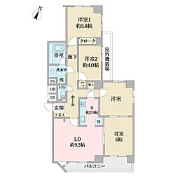 柏パーク・ホームズ 4LDKの間取図画像