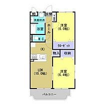 オリーブコート 301 ｜ 栃木県佐野市亀井町（賃貸マンション2LDK・3階・53.52㎡） その2