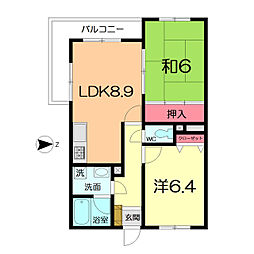 間取図画像 2LDK