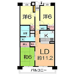第五シマ企画ビルアイランドマンション・2 3LDKの間取図画像