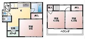 西澤貸家  ｜ 埼玉県北足立郡伊奈町大字小針内宿（賃貸一戸建3K・1階・46.33㎡） その2