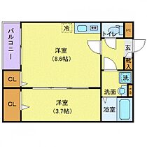 ジーメゾン豊春 201 ｜ 埼玉県春日部市上蛭田690-10（賃貸アパート1LDK・2階・33.01㎡） その2