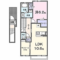 ロータスパークＣ 202 ｜ 埼玉県蓮田市大字黒浜2803-1（賃貸アパート1LDK・2階・51.63㎡） その2